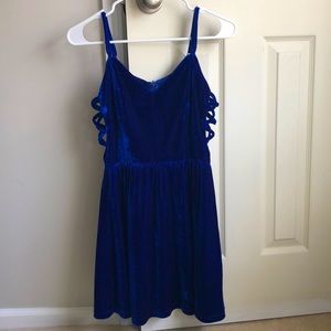 Tobi Velvet Blue dress